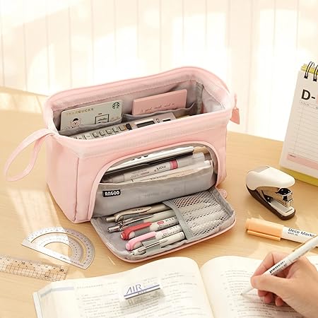 ANGOOBABY Large Capacity Pencil Case for Boys, High School Students, and Girls