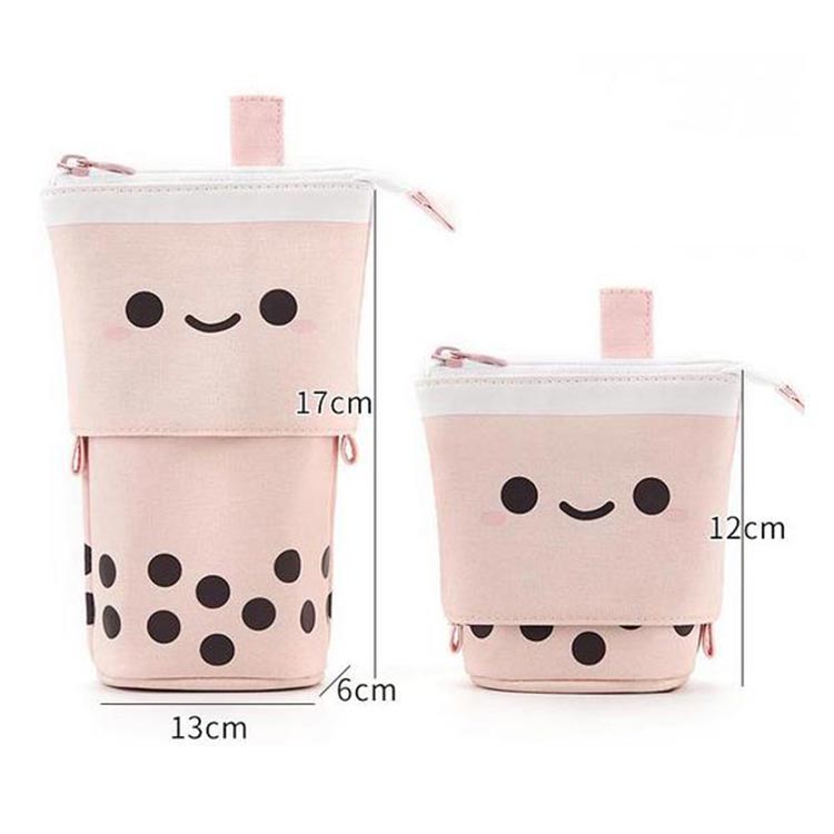 Cute Pencil Case, 2-Way Pencil Case, Pen Holder, Pen Pouch, Tapioca Design