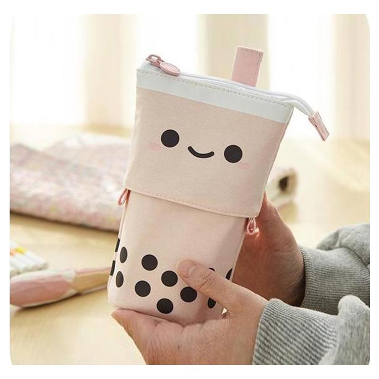 Cute Pencil Case, 2-Way Pencil Case, Pen Holder, Pen Pouch, Tapioca Design